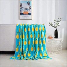 Elegant Comfort 벨벳 터치 울트라 플러시 담요 50 x 60인치 스노맨 플레이크, 파인애플