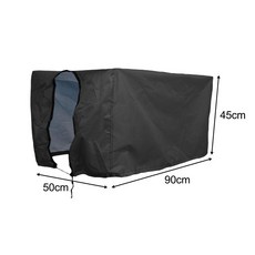 왜건 카트 커버 가든 왜건 커버 35" L x 19.7" W x 17.7" H 비치 카트 캠핑 카트 피크닉 카트용 방수 왜건 레인 커버, 검은색, 90cmx50cmx45cm, 옥스포드 천, 1개