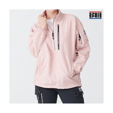 스프리스 여성 방수 지퍼 아노락 점퍼 핑크