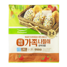 풀무원 새콤달콤 가족나들이 유부초밥 280g(3~4인), 6개, 6개, 280g