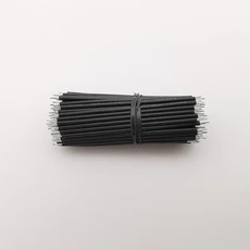 100Pcs 주석 도금 24AWG 와이어 브레드 보드 PCB 솔더 케이블 전자 길이 5CM 8CM 10CM, 05 Black, 04 15cm