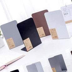 L형 클래식 스틸 북엔드 2P 수납 데스크 사무실 인테리어 학생 트레이 미용실 아이방