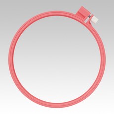 【可樂牌Clover】日本製彩色刺繡框 10、12、15cm (57-258 57-261 57-264 57-266), 1個, 57-266: 15cm 桃紅, 桃紅