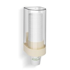 대형 베이지 벽걸이 컵 홀더 25.4 x 12.9 10.2cm(10 4.8 4인치) 종이컵 디스펜서 워터 쿨러용 욕실 디스펜서 및 214279, 대형 베이지 벽걸이 컵 홀더, 25.4 x 12.9 1, 1