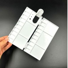미술도구 휴대용 수채화 물감파레트 물감팔레트 그림 접이식파 24구 파렛트 플라스틱+커머스연구소Shop, 빠른배송