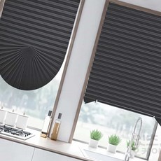 2ndok 붙이는 셀프 블라인드 90x150cm 암막형 그레이 창문블라인드