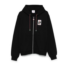 카사블랑카 로고 패치 후드 집업