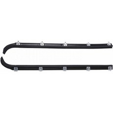 4pcs 윈도우 스윕 펠트 AM-41543318 웨더스트립 키트 교체 봉인, Black