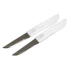 Chef Craft 셀렉트 패링 나이프 세트 6.4cm(2.5인치) 블레이드 15.2cm(6인치) 길이 4피스 세트 스테인리스 스틸/블랙148246, 화이트