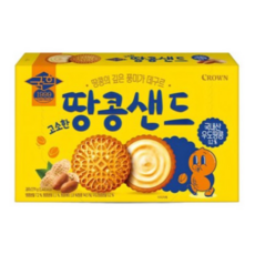 크라운 고소한 땅콩샌드, 279g, 1개