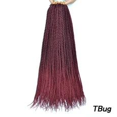 Lovepancy 크로 셰 뜨개질 머리띠 헤어 익스텐션 합성 상자 꼬기 옹 브르 금발 그레이 버그 여성용, 01 14인치, 01 1Pcs, 03 TBug