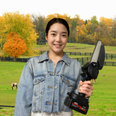 케이올 무선전기톱 충전식체인톱 미니 충전 소형 6인치, 1개