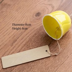 수제 꽃 풍경종 일본 스타일 문 장식 벨 선물 소녀들 귀여운 감성적인, 1개, 4. L Yellow