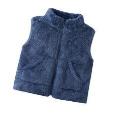 兒童保暖毛絨背心，柔軟舒適多色可選，秋冬必備款