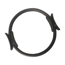 瑜珈普拉提圈 瑜珈環 健身環 皮拉提斯圈 健身圈 抗阻圈 老年人腿部肌肉訓練器 瑜珈輔助 阻力環 瑜珈 送收納袋, 1個, 瑜珈普拉提圈【黑色】, 黑色