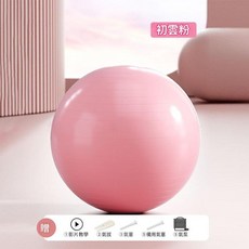 AQWA 瑜伽健身球 75cm 加厚防爆, 初雲粉