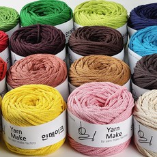 열면 250g 가방실 코튼10 뜨개실, 브라운, 1개