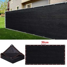 야외 발코니 가림막 차양막 방수 방풍 커튼 스크린 캠핑 정원 아웃도어 바람막이 차단 디자인, 블랙 1개