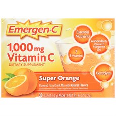 Airborne 愛維寶 維他命C活力發泡錠 香橙口味 30包入, 30個, 1個