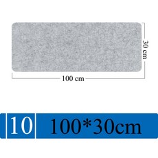 대형 울 펠트 마우스 패드 게이밍 데스크탑 미끄럼 방지 보호 컴퓨터 키보드 패드, 24.Grey-100X30cm, 24 Grey-100X30cm