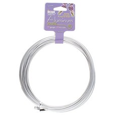 ECLATIS THE 더 BEAD 비드smith 쁘띠 알루미늄 와이어 - 18게이지 11.9m38피트 유럽풍 고품격 실버 색상 하이퀄리티 주얼리 제작 포장 조각 꽃 모델