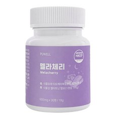 멜라토닌 수면 유도제 멜라체리, 1개, 30정