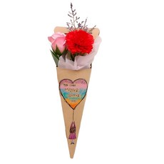 어버이날 행사미술 카네이션 편지꽃다발 DIY키트/ 만들기키트 참여미술 늘봄학교 축하메시지, 3개