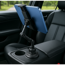 론조모니 안정적인 조절 가능한 차량용 핸드폰 태블릿 컵 홀더 마운트 거치대, S09블랙, 1개