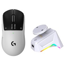로지텍 G 프로 X2 슈퍼 스트라이크 무선 게이밍 마우스 충전 거치대 포함, 혼합색상, GPW5