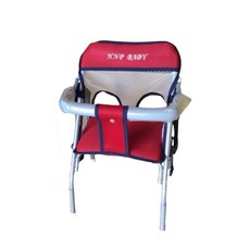 加利寶貝 台灣製 輕巧外出專用 簡易型 可調高低 外出椅, 機車椅 紅色, 1個