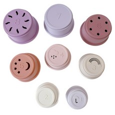 정이유니 마켓 실리콘아기컵쌓기, 스카이컵, 1개