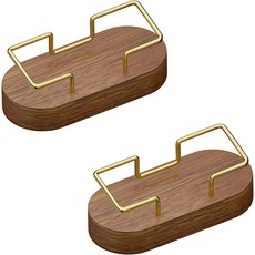 CIHTL 우드 명함 홀더 책상 크리에이티브 나무 진열대 오피스 에센셜 미니멀리스트 데코월넛 1팩, Walnut 2pack