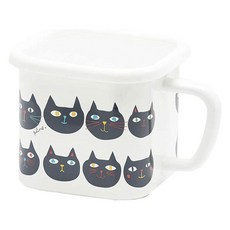 다마하시 플룬 법랑 멀티 스퀘어 포트 편수냄비 일본제, 미미코 코모모, 1개