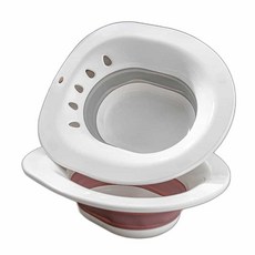 휴대용 폴딩 좌욕기 좌욕대야 셀프좌욕기 가정용좌욕기 온욕 변기좌욕기 폴딩비데 산후좌욕기 앉아서하는좌욕기, 1개, 쿠팡 그레이-펌프포함