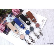 珠友 TF-30108 扣帶式伸縮吊環/吊掛扣/金屬扣環/伸縮扣環/識別證扣環/包包裝飾 好好逛文具小舖, 02 寶藍, 1個