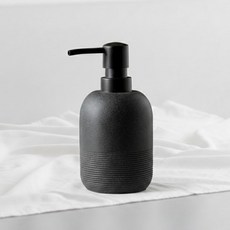 엘리무아 호텔 스톤 욕실디스펜서 주방디스펜서, 블랙, 1개