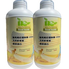 強效葡萄糖胺液930ml (軟骨素 膠原蛋白) 2瓶, 1個