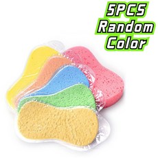 세차 스폰지 벌집 스폰지 진공 압축 블록 자동차 디테일링 폼 청소 도구 액세서리, 5pcs random color