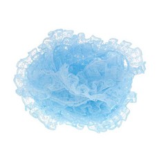 레이스 드리워진 리본 홈 봉제 리본 크로셰 폴리에스테르 테이프, 라이트 블루, 폴리 에스터, 1개