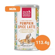 디어니스트키친 펌킨 스파이스 라떼 면역력 향산화 보양식 기관지 눈물 강아지라떼, 1개, 113.4g, 우유