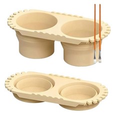 루베이 다기능 접이식 실리콘 물통 + 화필 거치대 이중 세척 구조 세척 공간 절약 화실/미대생/예술 시험, 베이지