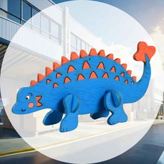 영공방 목재모형 조립 안킬로사우루스 YM816 모형완구 키트, 1, 1개