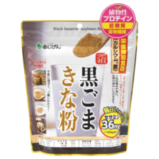 [味源] 元祖 黑芝麻黃豆粉 350克 植物性蛋白質, 350g, 1個
