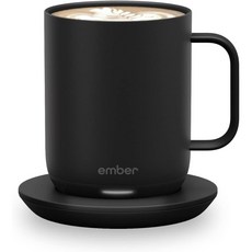 Ember 온도 조절 스마트 머그 2 14온스 앱 제어 가열 커피 머그, 단단한, 1개
