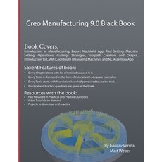 (영문도서) Creo Manufacturing 9.0 Black Book Paperback, Cadcamcae Works, English, 9781774590713