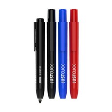 모리스 퀵마크m 유성매직 3개 노크식 유성마카, 1세트, 청3자루