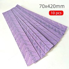 목공 가구 샌더 사포 연마재 아트프로 70x420mm 직사각형 건식 연삭, 100grit 10개