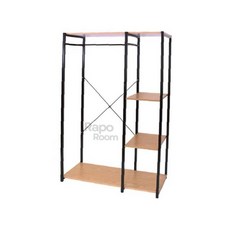 라포룸 옷장행거 90 블랙 철재행거