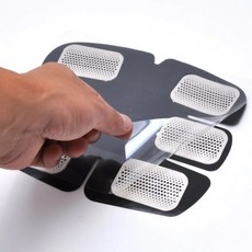 EMS 맥동 마사지기 복부 엉덩이 근육 자극 운동 보조, 블랙 복부 훈련 스티커 1장 본체x, 단일 모델
