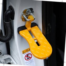 자동차 승하차 보조 접이식 발판 루프 손잡이 안전 스텝 차량 지붕 이동 편의, 상세페이지 참조, 옐로우